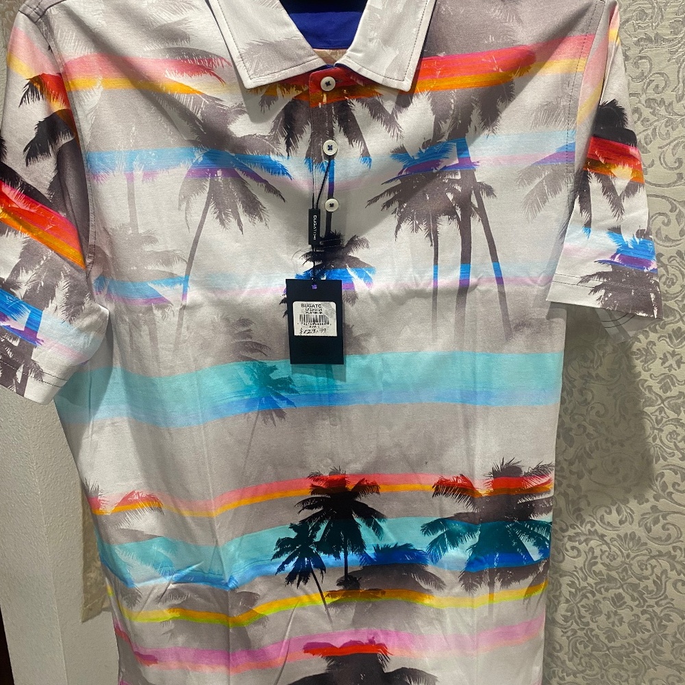 BUGATCHI Directional Shirt Sz L